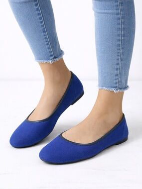 NWOT Brooks brothers “346” ballet flats bright blue size 7‎